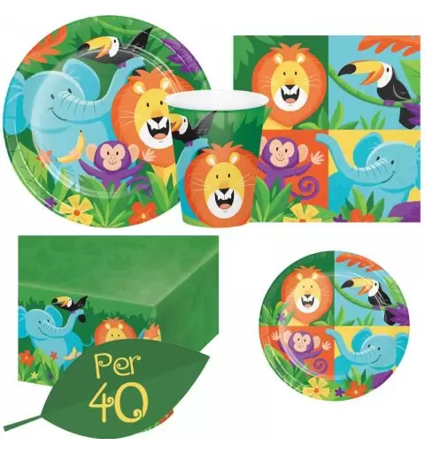 KIT N 43 - SAVANA COORDINATO COMPLEANNO BAMBINI