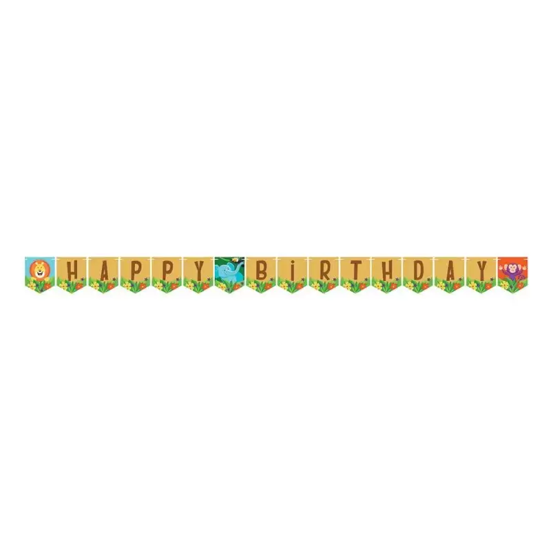 Ghirlanda savana new happy birthday
