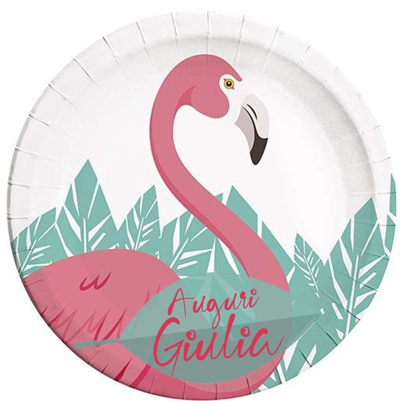 Cialda fenicottero flamingo rosa per torta