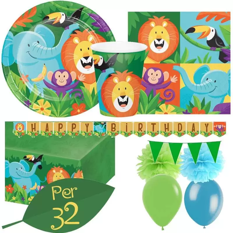 Kit n.46 savana - completo tavola a tema animali della savana