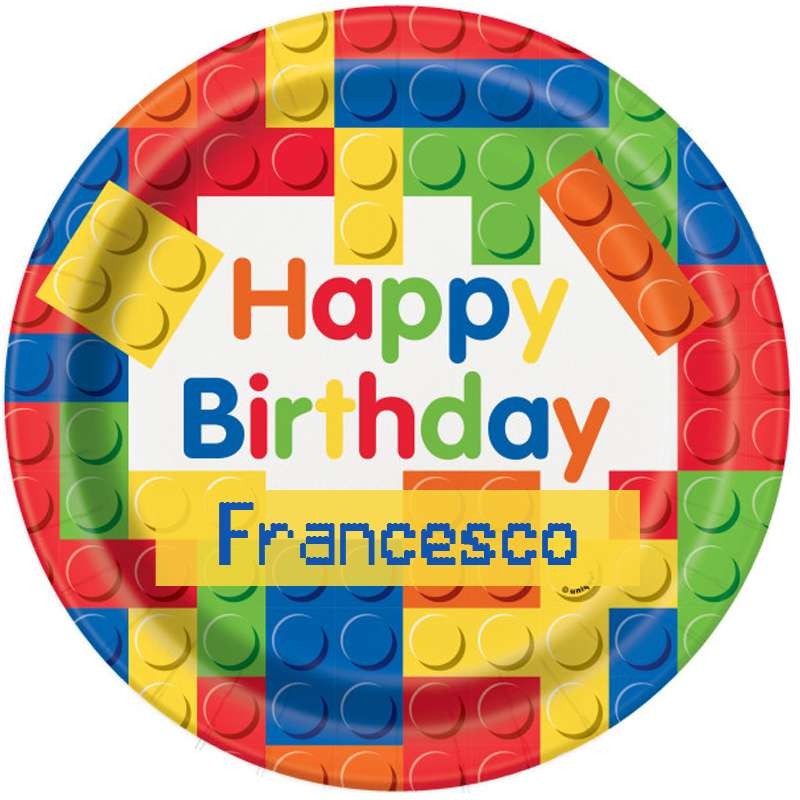 Cialda Lego new personalizzabile per torte di compleanno