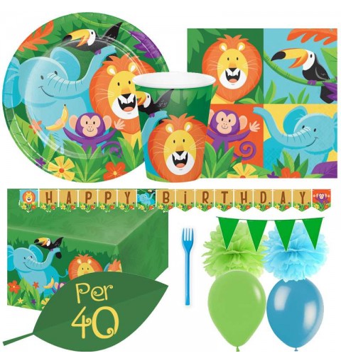 Kit n.59 savana - coordinato tavola con forchette