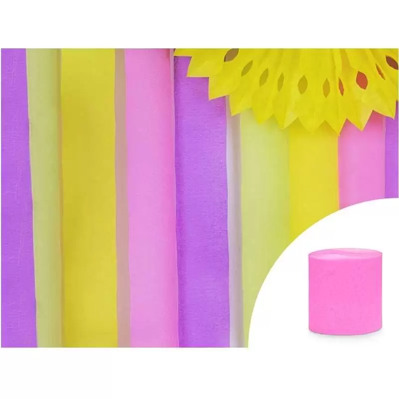 Carta crespa fucsia