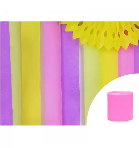 Carta crespa fucsia
