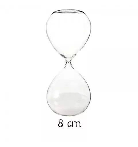 Clessidra di vetro piccola 8 cm