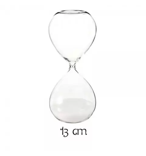 Clessidra di vetro grande 13 cm
