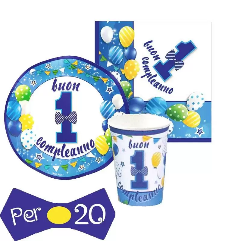 Kit n.2 un anno papillon celeste