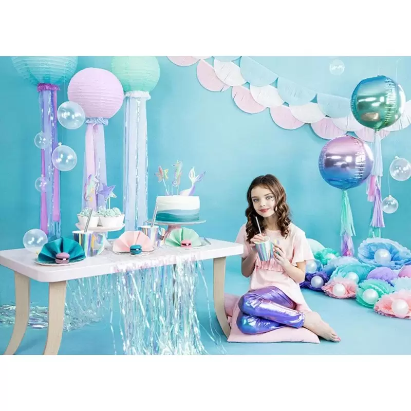 Cake topper sirena iridescente
