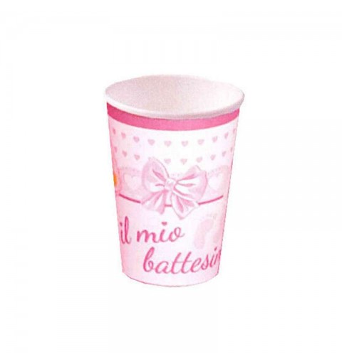 Kit n.2 battesimo piedini rosa - set festa per 20