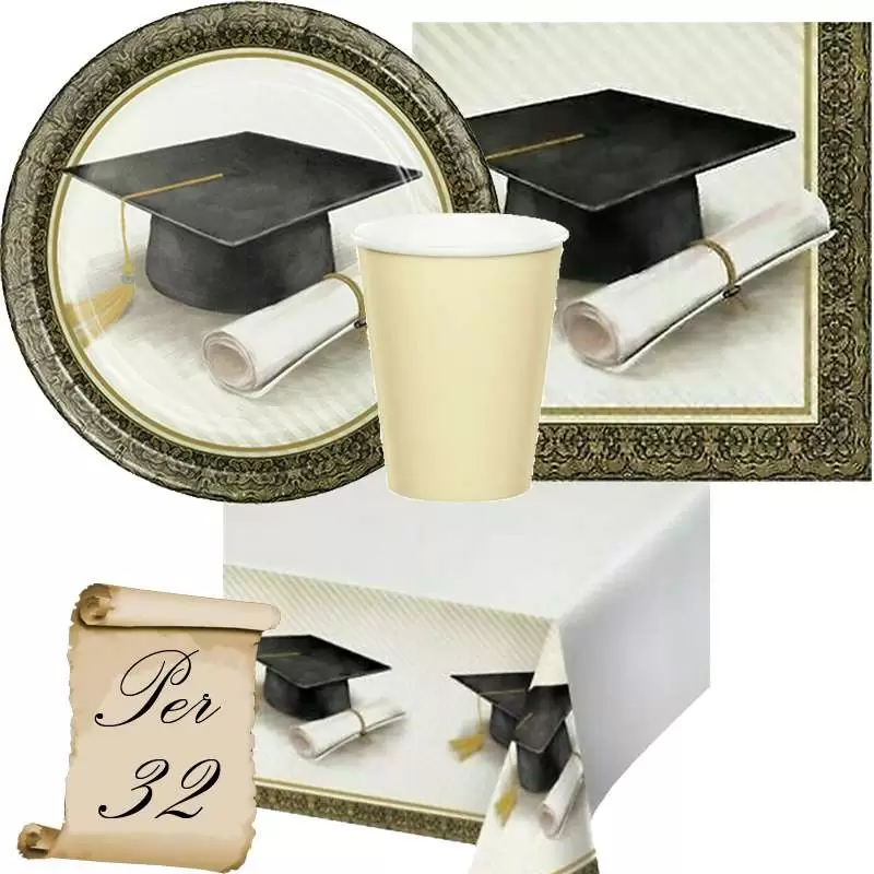laurea tavola piatti bicchieri tovaglia