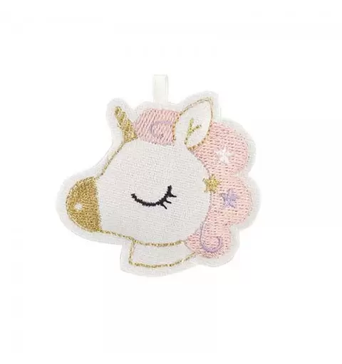 Unicorni rosa di stoffa da appendere - 12 pz