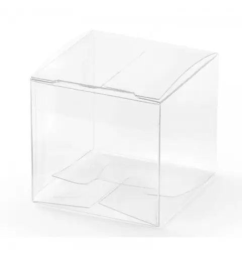 Scatolina bpx di plastica trasparente portaconfetti