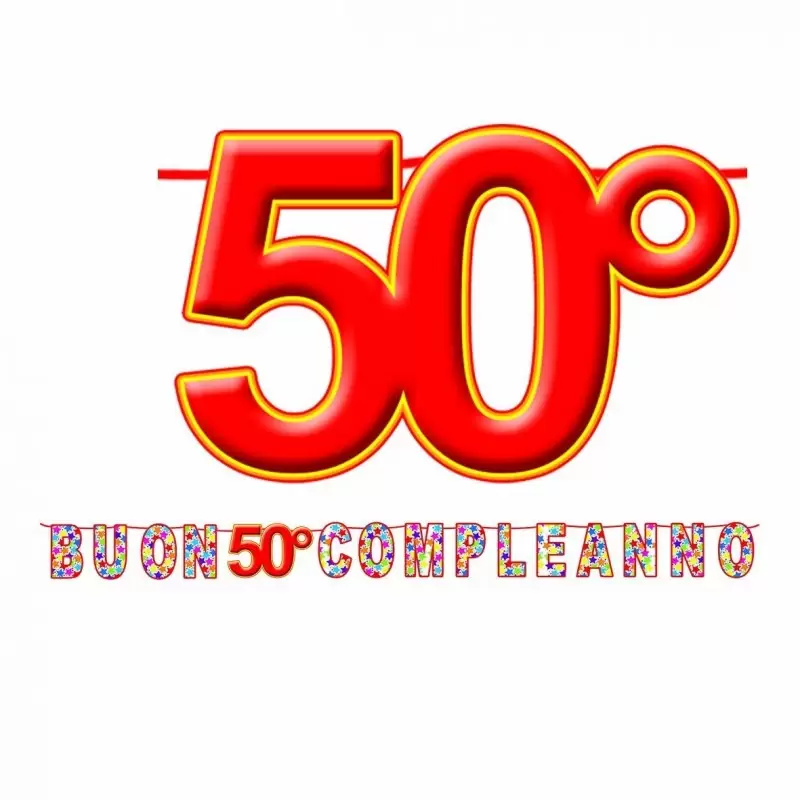 FESTONE COMPLEANNO 50 ANNI 
