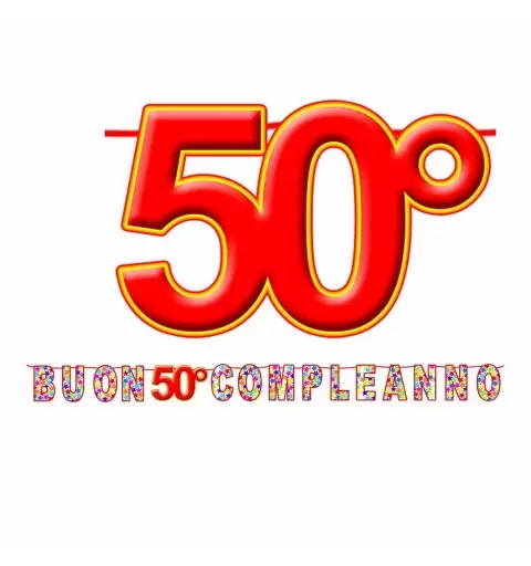 FESTONE COMPLEANNO 50 ANNI 