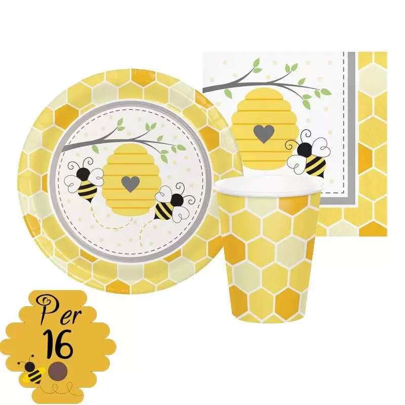 Kit n.2 ape busy bee - coordinat tavola api
