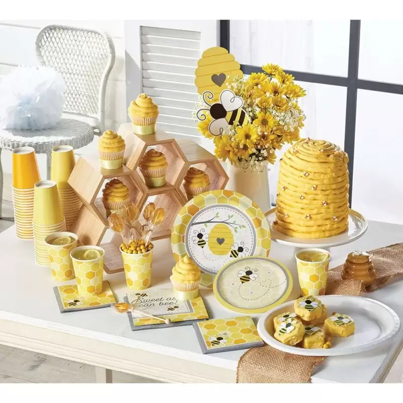 Kit n.42 ape busy bee - coordinato festa a tema