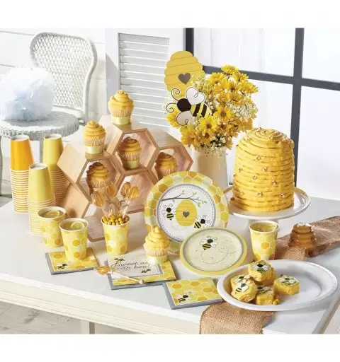 Kit n.42 ape busy bee - coordinato festa a tema
