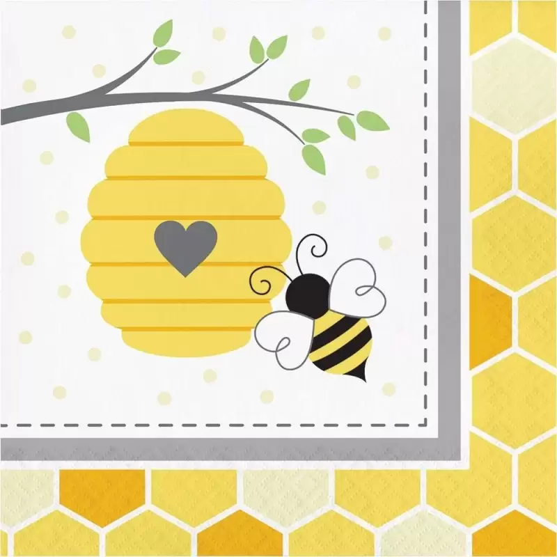 Kit n.42 ape busy bee - coordinato festa a tema