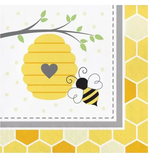 Kit n.42 ape busy bee - coordinato festa a tema