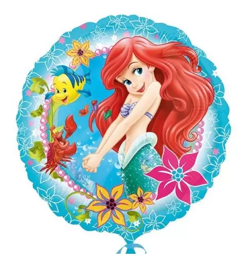 26358 PALLONCINO FOIL SIRENETTA ARIEL  ADDOBBI COMPLEANNO BAMBINA 