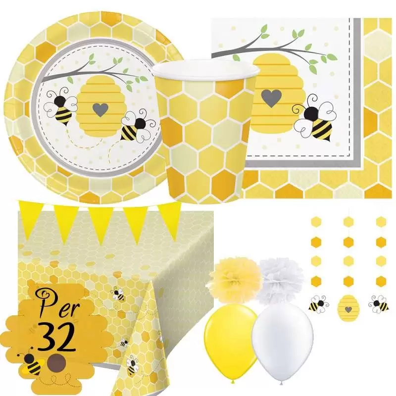 Kit n.46 api busy bee - coordinato festa a tema ape