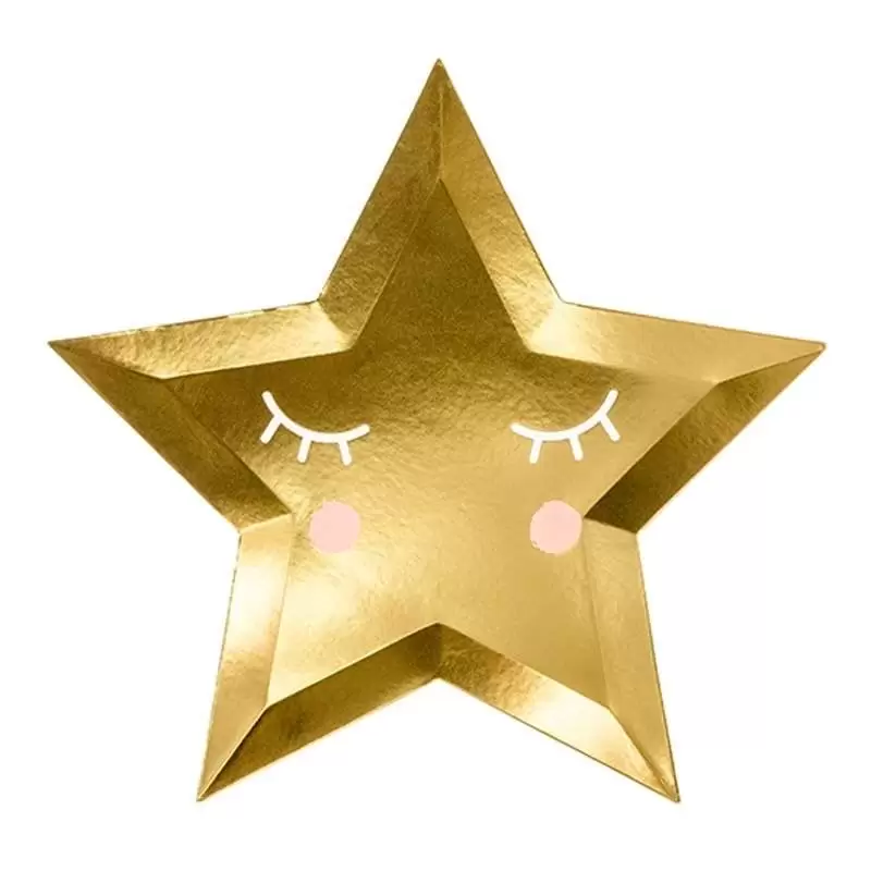 Piatti stella little star and moon - 6 pz
