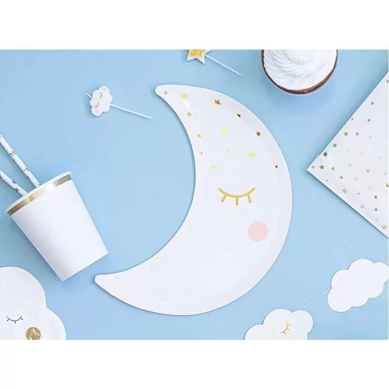 Kit n.16 little star and moon - luna nuvoletta e stelle
