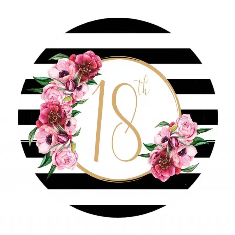 Festa di carta glamour da personalizzare etichette adesivi 30 anni 40 anni