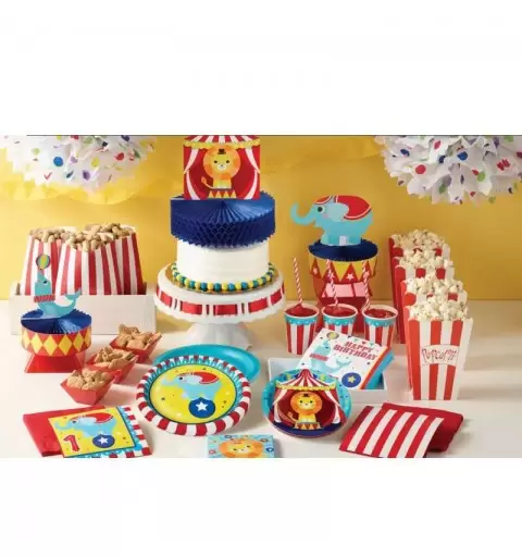 Kit n.72 circo - coordinato tavola con festa di carta