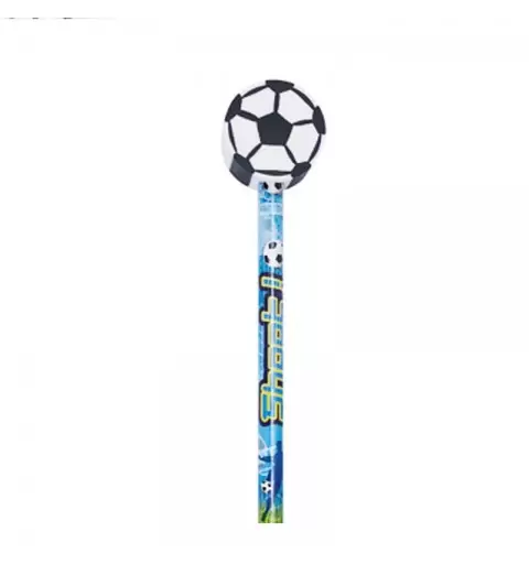 Matita calcio con gomma pallone