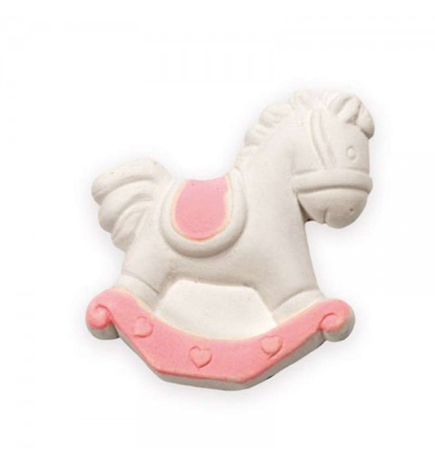 Gessetti cavalluccio a dondolo rosa e bianco - 30 pz