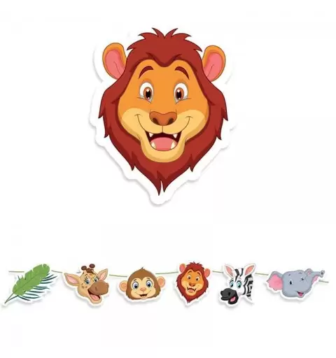 Kit n.72 animali della giungla - con set di carta