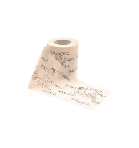 2 ROTOLI DI CARTA IGIENICA ILLUSTRATA CON KAMASUTRA 9160
