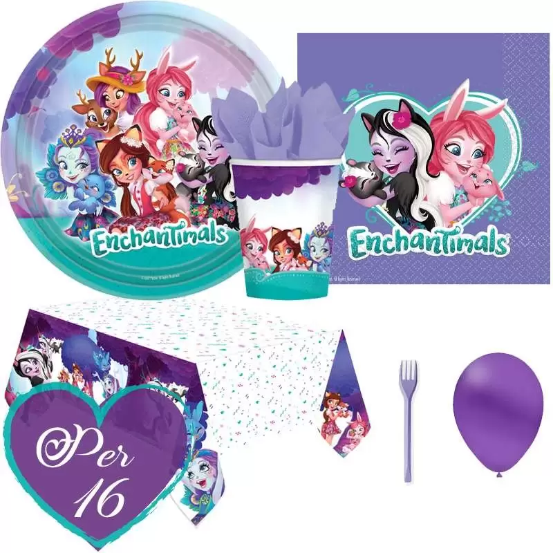 Kit n.6 enchantimals - accessori per compleanno