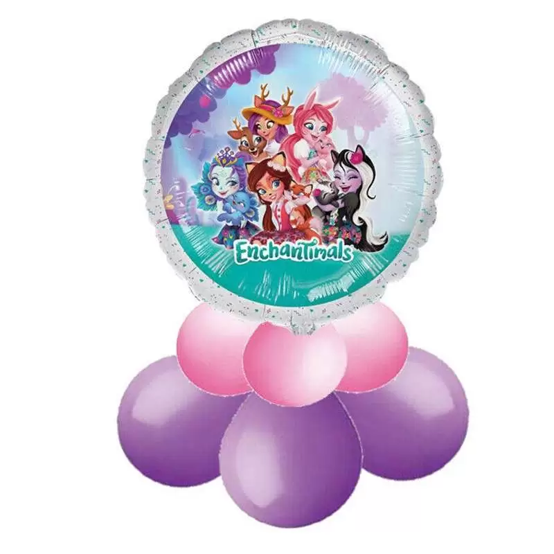 Centrotavola Enchantimals con foil tondo