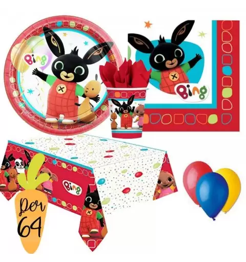 Kit n.4 Bing coordinato tavola compleanno