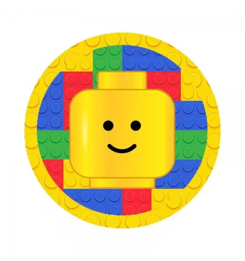 Festa di carta Lego Block party - etichette e adesivi