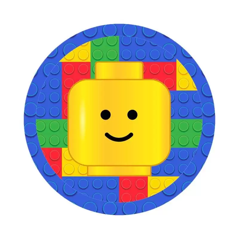 Festa di carta Lego Block party - etichette e adesivi
