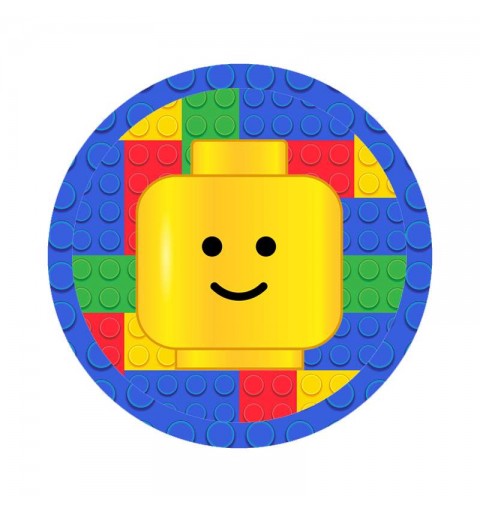 Festa di carta Lego Block party - etichette e adesivi