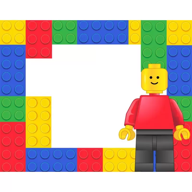 Festa di carta Lego Block party - etichette e adesivi