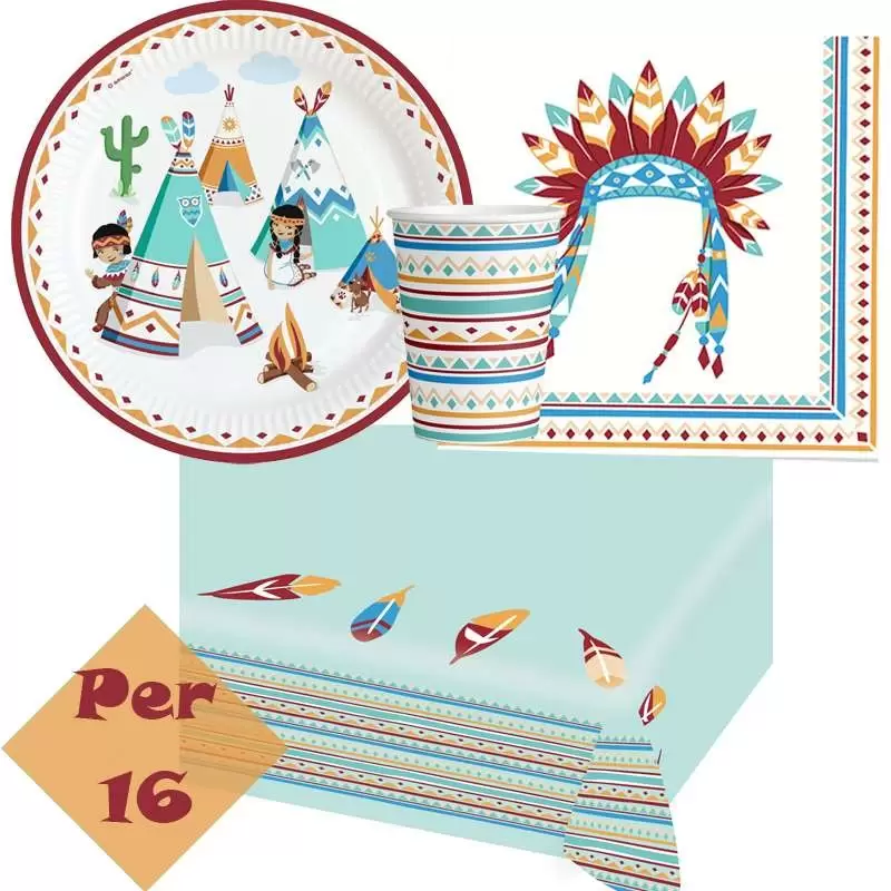 Kit n.6 Tepee e tomahawk tribù indiana