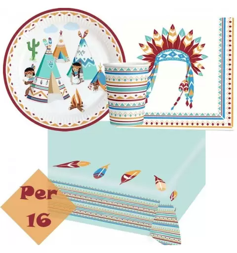 Kit n.6 Tepee e tomahawk tribù indiana