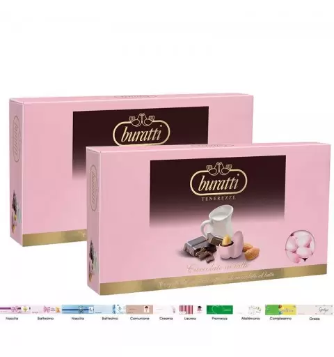 Buratti 2kg di confetti rosa