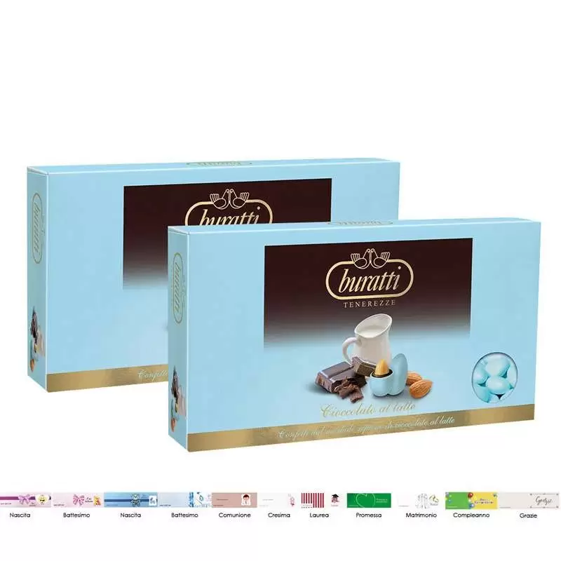 Buratti 2kg di confetti celeste