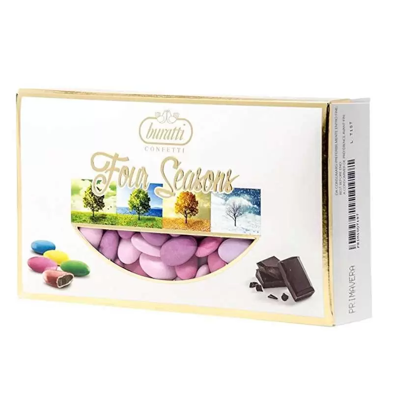 Confetti Buratti primavera lilla rosa