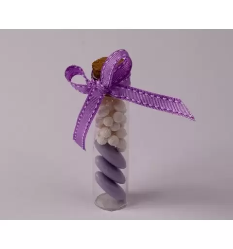 12 PROVETTE IN VETRO CON TAPPO DI SUGHERO PER CONFETTI 0 CM