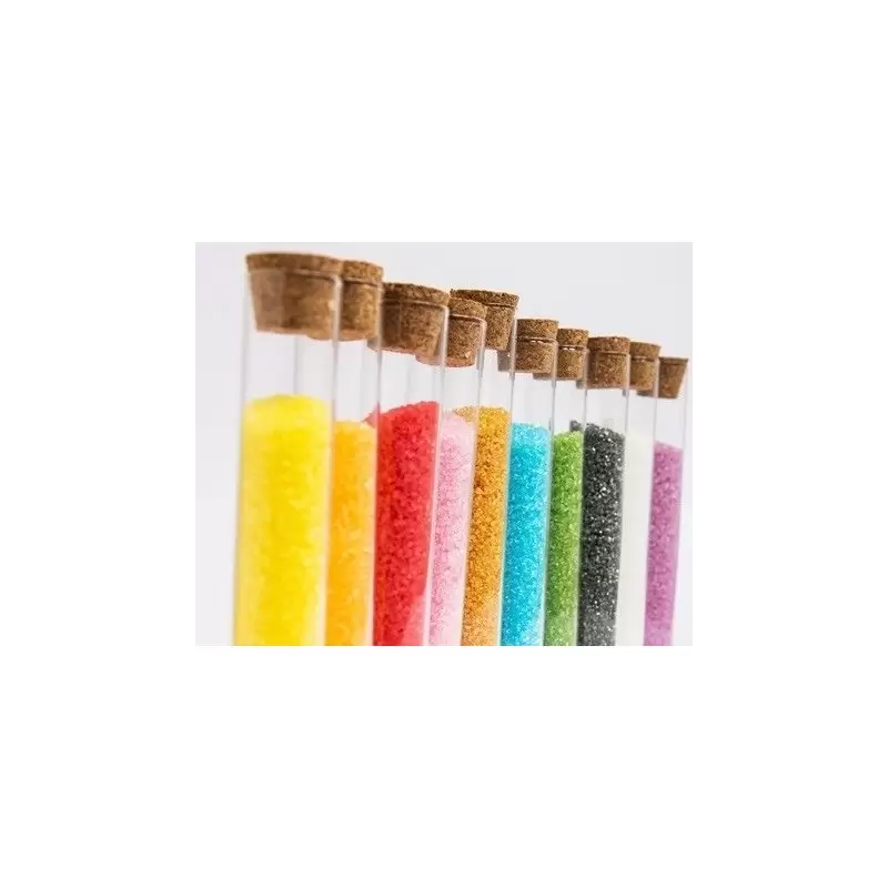 12 PROVETTE IN VETRO CON TAPPO DI SUGHERO PER CONFETTI 0 CM
