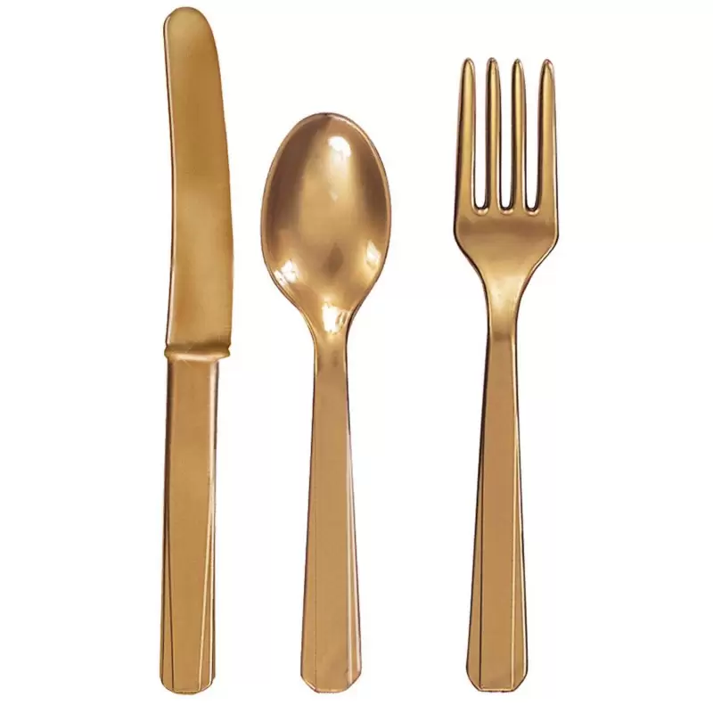 Set posate oro dessert