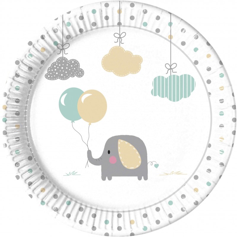 KIT N.54 BABY ELEPHANT - ADDOBBI COMPLEANNO PICCOLO ELEFANTE