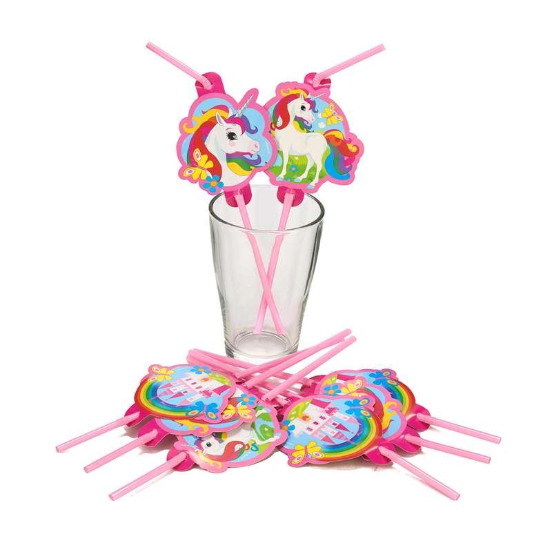 15 X Cannucce Da Bere Willy Oro Rosa Viola Arcobaleno Novit&agrave;